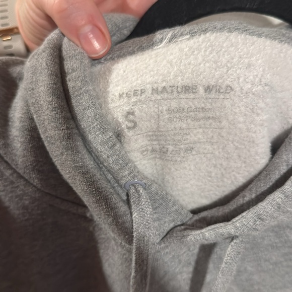 Keep Nature Wild Smokey the Bear Wildbear Unisex Hoodie Grey Size Small - Picture 4 of 5